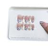 Hand-woven Armor, Milky Blue Leopard Print, Three-dimensional Hand-painted Butterfly Leopard Print, Cat Eye Style Pure and Lustful Manicure Sticker