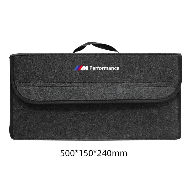 1 pièce Sac Organisateur Souple en Feutre pour Voiture Boîte de Rangement Pliable pour Coffre de Voiture Pour BMW M E46 E90 E60 F30 F10 E39 E36 F20 G30 G20 E87 E92 E91 E30