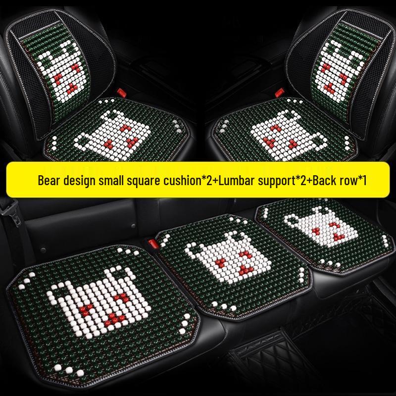 

HANDUNYOU 3D Breathable Wooden Bead Car Seat Cushion Set
