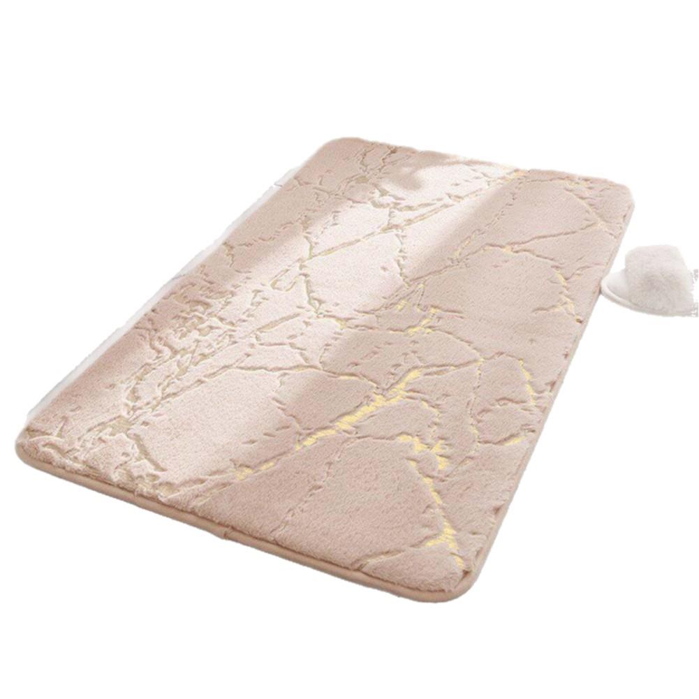 Luxury Non-Slip Bathroom Mat - Easy Clean, High-End Rabbit Hair Design with Suction