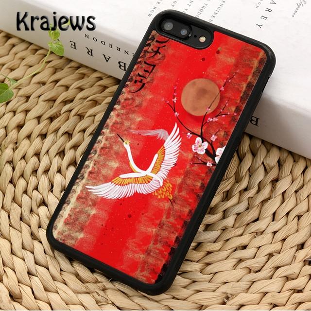 Red crowned Crane Bird Phone Case Cover For iPhone 17 Air 16 15 14 plus 12 13 pro max coque Shell Fundas