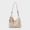 Handwoven bag women's new casual commuter shoulder bag seaside vacation crossbody beach bag
