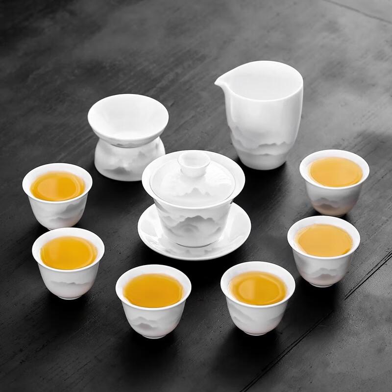 Lainuo Ink Landscape Gaiwan Tea Set, 9-Piece