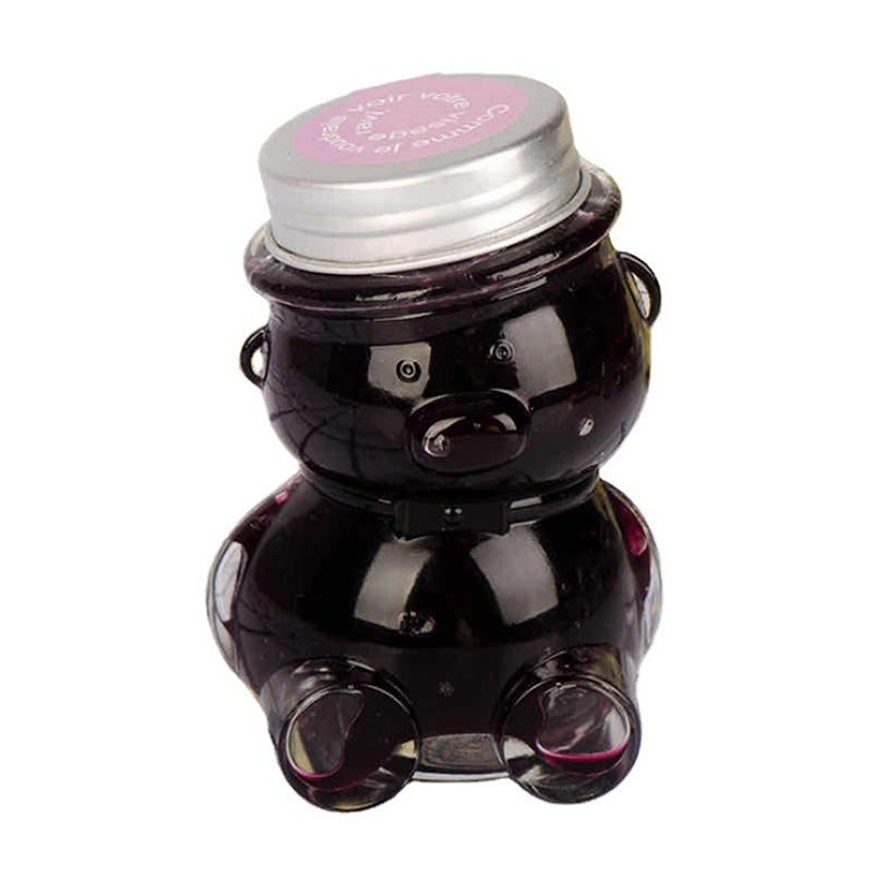 Tilted Bear Glass Bottle For Coffee Concentrate Milk Juice Leakproof Bottle With Lid Mason Jar Portable Empty Jar