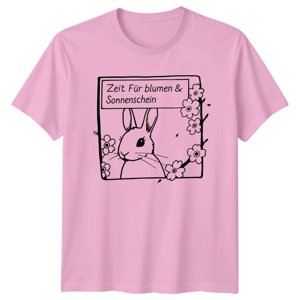 Zeit Fr BluUnisex Sonnenschein Unisexs TShirt Spring Bunny Gift For Her