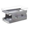 Fridge Organizer Shelf Holder 2 Tiers for Cabinet Drawer Gray