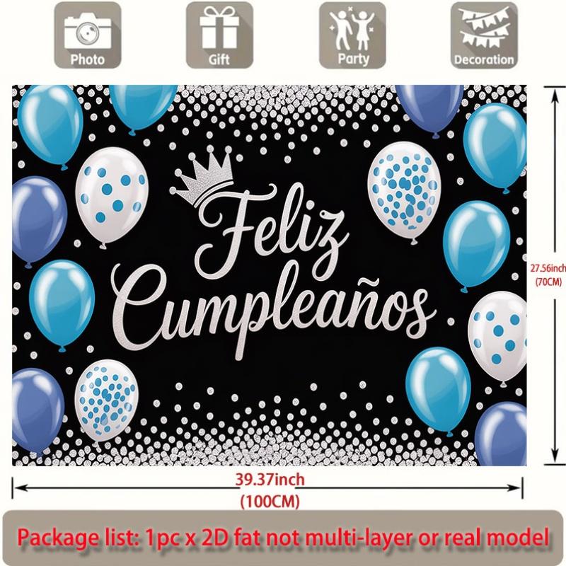 Party Backdrop Flat Feliz Cumpleaos Events Wedding Coming Ceremony Four Season Photo Booth Decor Front Door Decor Planners