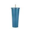 500/750ml Stainless Steel Mug with Straw Reusable Flask Metal Coffee Milk Water Bottle Office Portable Large Capacity Thermos