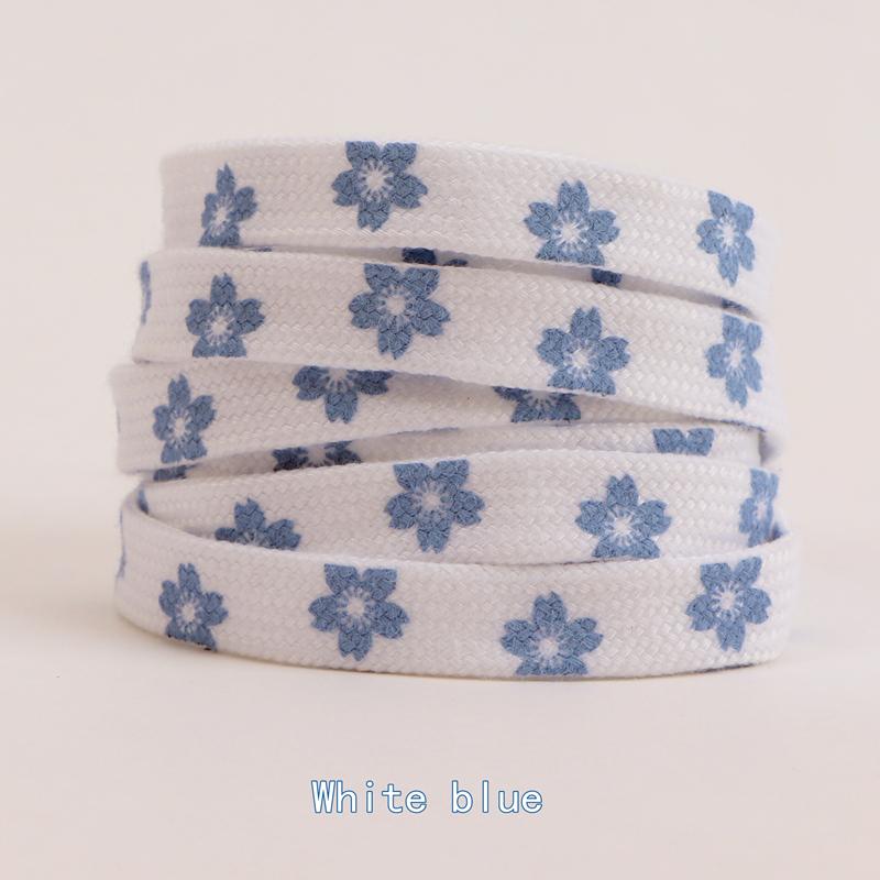 Fashion Style Cherry Blossom Pink AF1 Shoelace High-Cut Low-Cut Original Female Flower Lace Decorative Buckle Female Shoelace