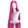 100cm Long Straight Cosplay Wig Centre Parting Central Split Blond Pink Red Purple Heat Resistant Synthetic Hair Wigs