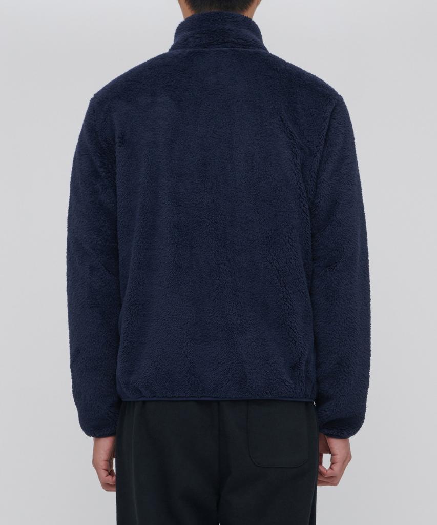 Musinsa Standard Shaggy Fleece Zip-Up Jacket [Navy]