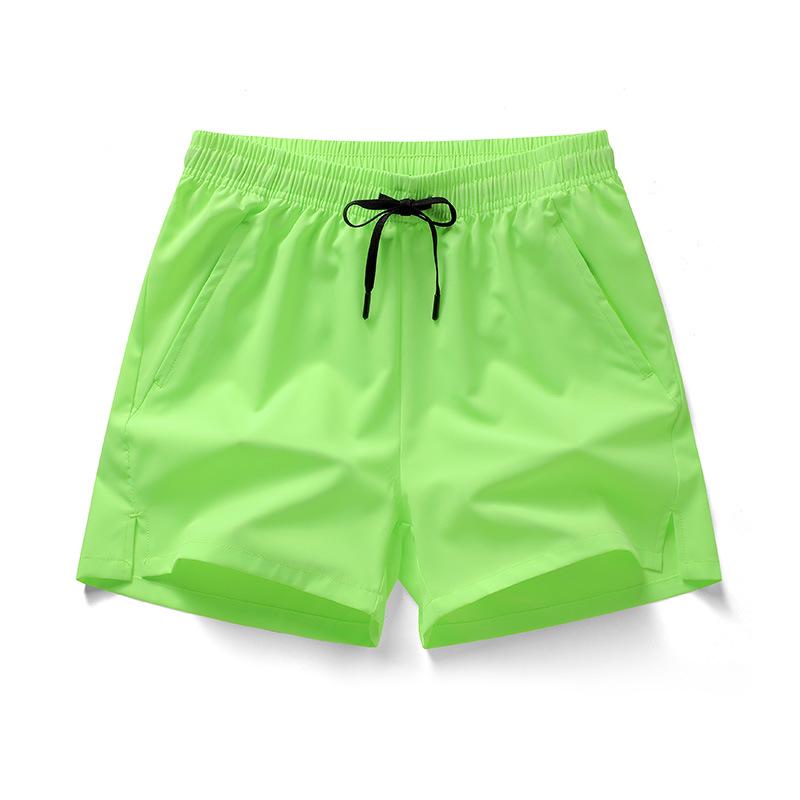 Men's Quick-Dry Fitness Shorts - Breathable, Solid Color, Three-Quarter Casual Running Pants