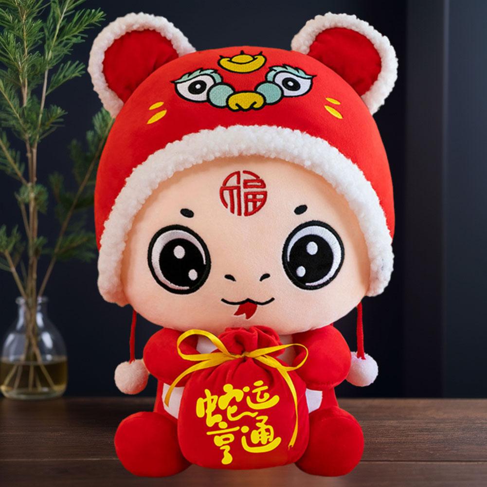 20/25/30/40/50Cm Snake Year Mascot Doll Decoration  Snake Chinese Ornament New Year Gift Plush Toy Festival Diy Accessories