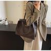 Women's 2024 Spring/Summer Versatile Solid Color Tote – Korean Style Shoulder Bag