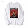 Vintage 2000 Rhapsody of Fire T Shirt Dawn Victory Long Sleeves Vintage Washed Designer Clothes Homme Casual Stylish
