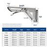 Stainless Steel K-Type Folding Triangular Wall-Mounted Shelf Bracket