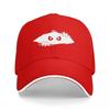 Peeking Ghost Face Baseball Cap Black And White Design Adjustable Hat For Men And Women Fashion Statement Accessory