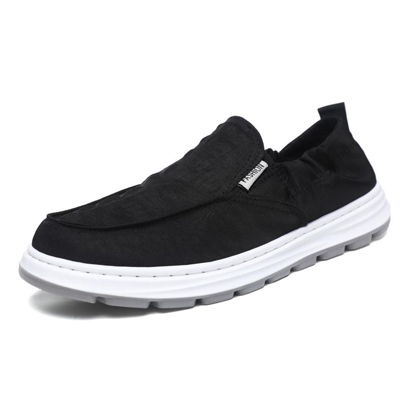 Cloth shoes lazy shoes low-top soft-soled driving shoes ice silk cloth cool and comfortable casual shoes