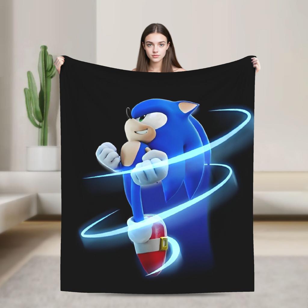 Zbrojené Super Ježek Stín Deka Flanelová Úžasná Prodyšná Přehozová Deka pro Dekoraci Přehozu