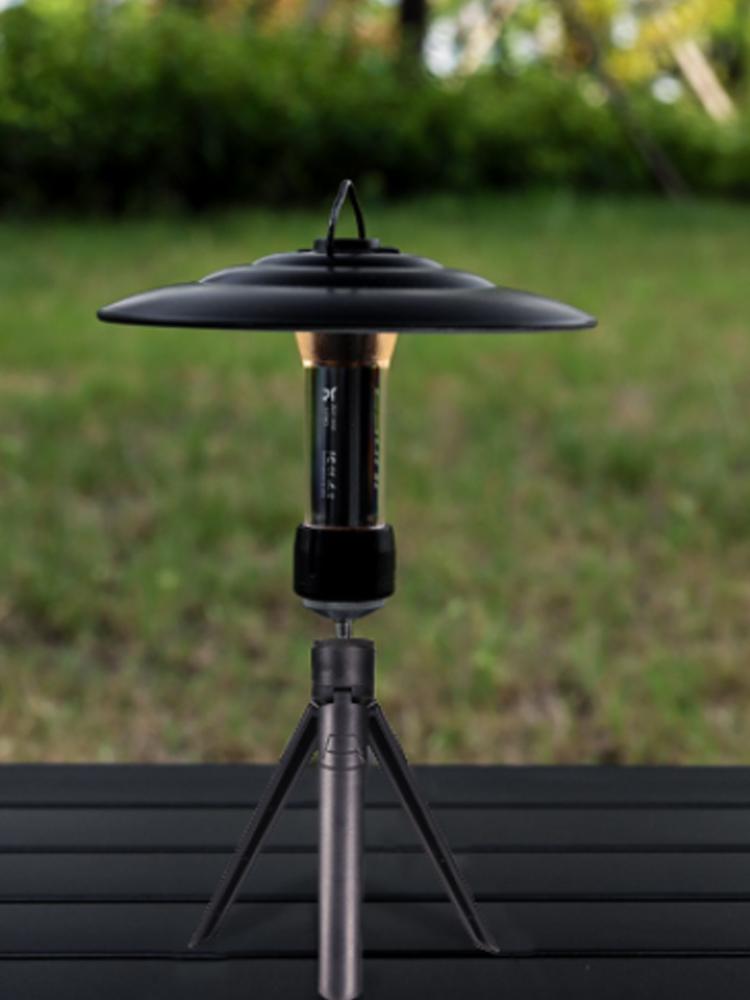 1/4 Screw Desktop Stand Lightweight Camping Lamp Bracket Foldable Camping Light Tripod Outdoor Camping Equipment