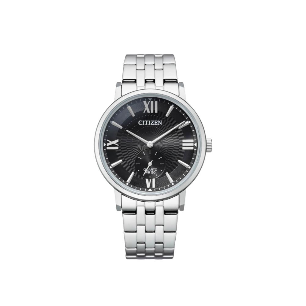 

Citizen Quartz 39 мм Нержавеющая сталь Черный Серебристый