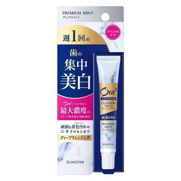 Sunstar Ora2 Premium Intensive Whitening Toothpaste Cleansing Paste Premium Mint  Aromatic Mint 17g