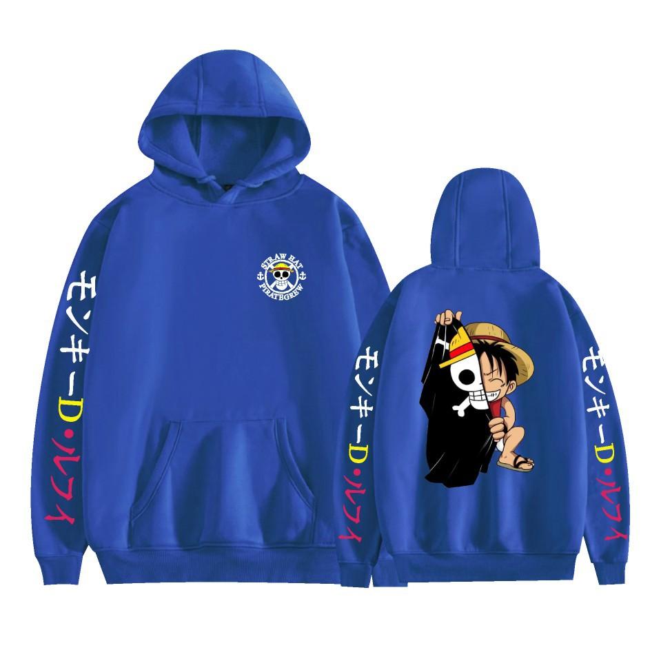 ONE PIECE Hoodies Graphic Printed Sweatshirts Casual Long Sleeve Tops for Men Women