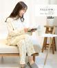 Nishiki Made in Domestically Smooth Long Front Top and Bottom Long Loungewear for Spring and Autumn Women's Pajamas, Japan, Sewn, 100% Cotton,