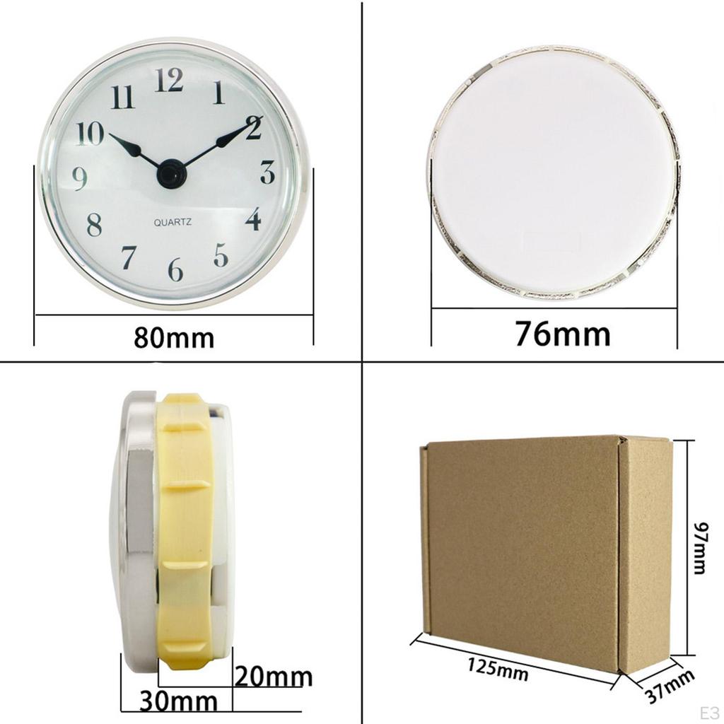 Round 80mm Clock Insert Mechanism Clocks for Home