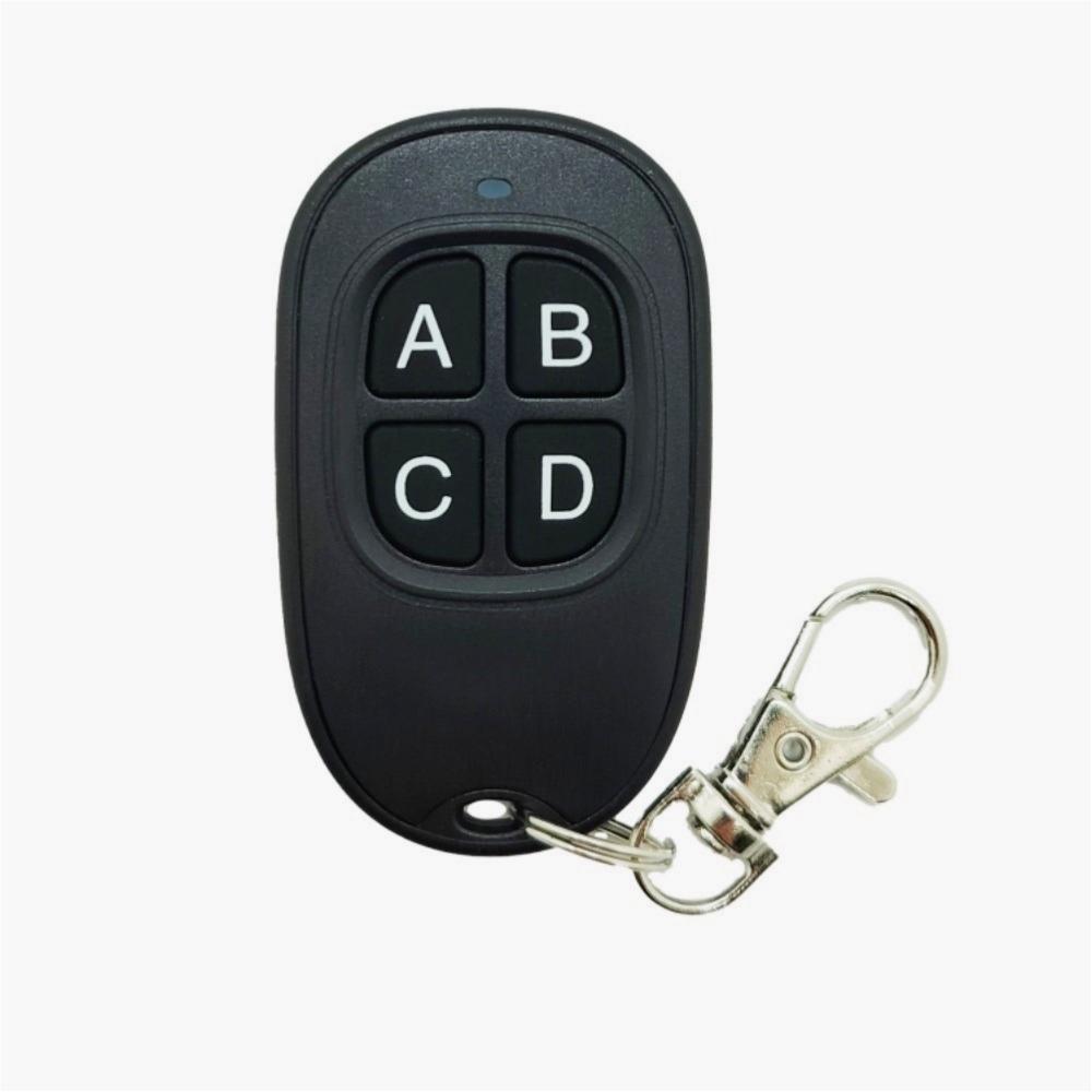 Gantch 433MHZ Universal Learn Copy Remote Control suitable for control garage doors electric gates security systems,YDABCD-Black