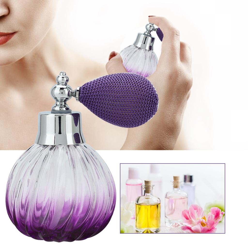 90ML Retro Style Glass Empty Perfume Spray Bottle Refillable Perfume Atomizer Dispenser Bottle