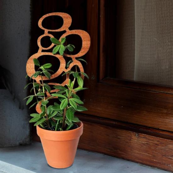 Tre Plantebrakett Bladform Espalier Klatreplante Støttestativ Enkel Installasjon Multifunksjonell Planteholder