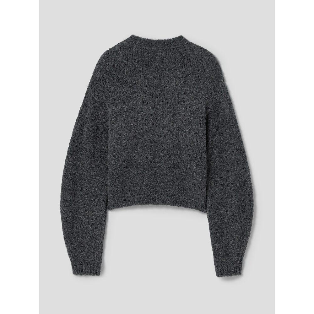 Anggae Twisted Moss Pullover Dark Gray