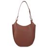 Longchamp Le Foulonné Magnetic Closure Adjustable Shoulder Strap Leather Hobo Bag Women Bags Light-Gold Brown 10330021M02
