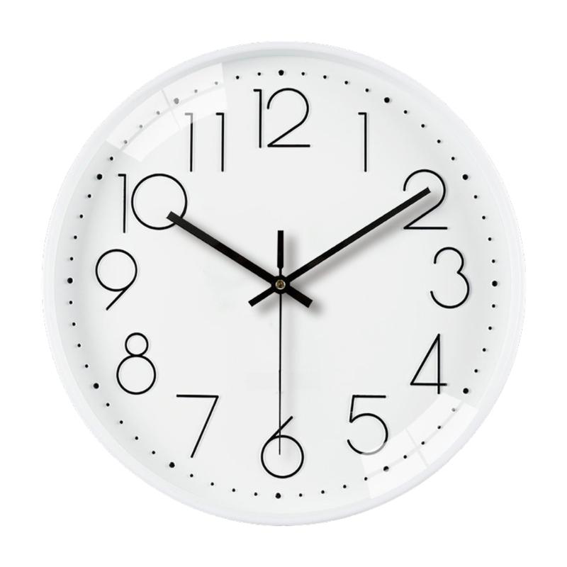 Quiet Wall Clock 11.81Inch Battery Operated Modern Analogs Decorative Clock for Kitchen Office Bathroom Bedroom Decors
