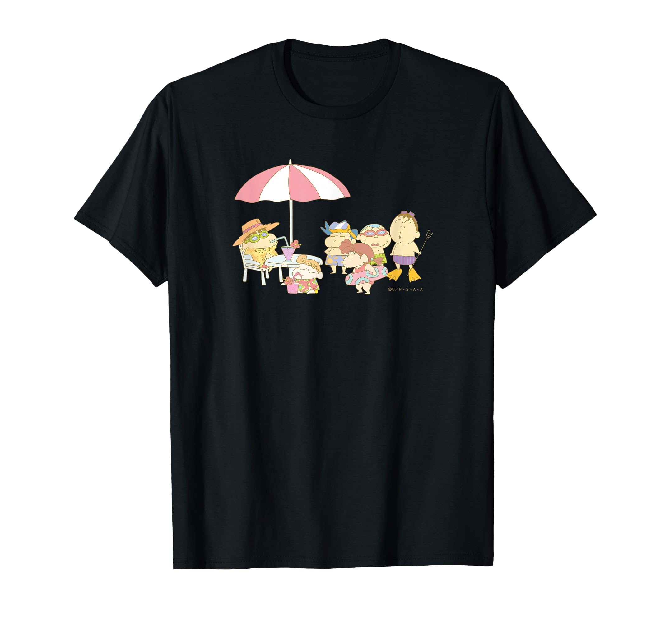 

Crayon Kasukabe Defense Force Cooldown Shin-chan T-shirt чёрный