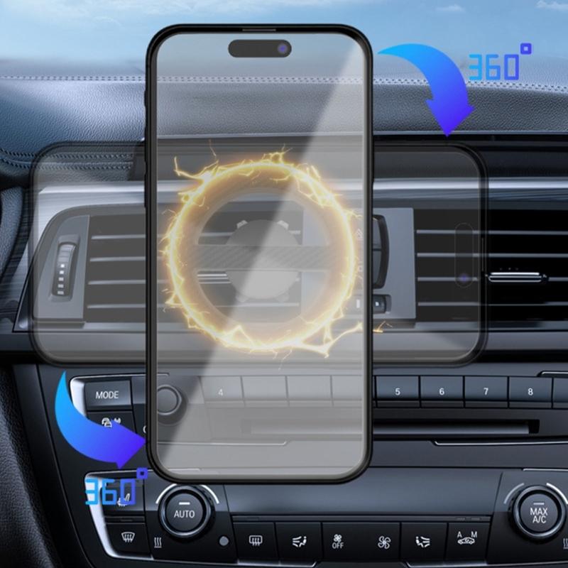 Support Magnétique Universel pour Voiture Adapté à Rotule de 17 mm Support de Téléphone pour Véhicule Assurant Stabilité & Facile à Utiliser pour les Téléphones