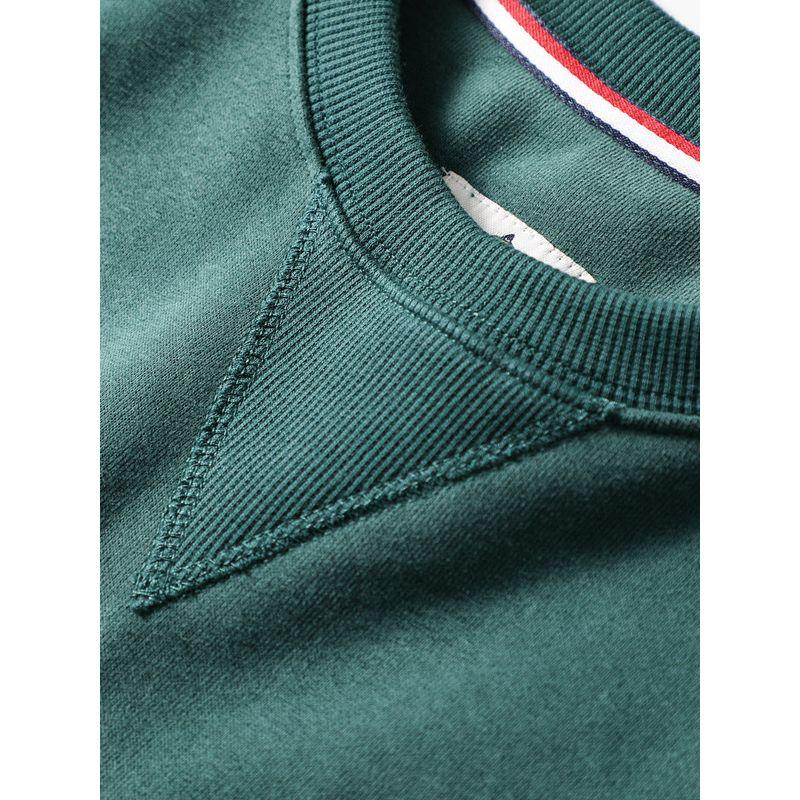 Trendy Spring and Autumn Retro Crew Neck Pullover Export Sweatshirt