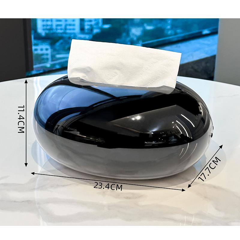 Minimalismus Ovale Magnetische Taschentuchbox Kaffeetisch Schreibtischdekoration Kreative Accessoires Taschentuchbox Nachttisch Papiertuchhalter