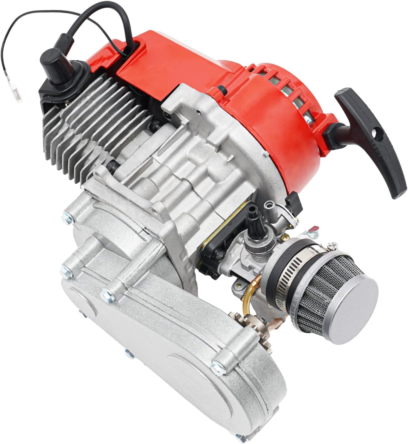 

49cc 50cc 2 Stroke Racing Gasoline Engine Single Cylinder Pull Start Motor for Dirt Bike Pocket Bike ATV Scooters Engine Kits United States