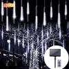 HUIHUADU Solar LED Meteor Shower String Lights