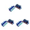 Luxurious 4pcs Shaving Razor Shaver Blades With Premium Five Layers In Elegant Blue
