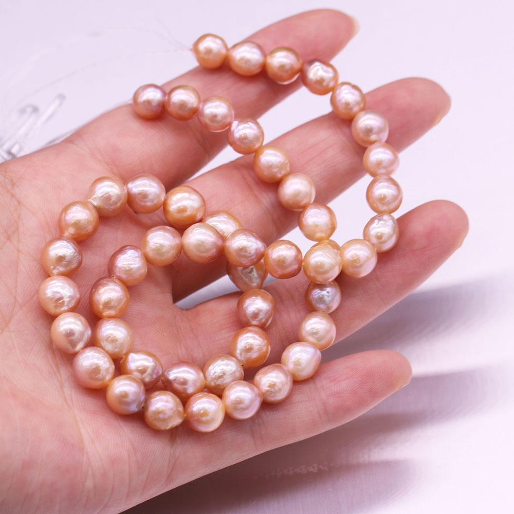 

1 нить красочного барочного жемчуга 8-10 мм для изготовления ювелирных изделий своими руками ожерелье браслет серьги аксессуар 8-9mm