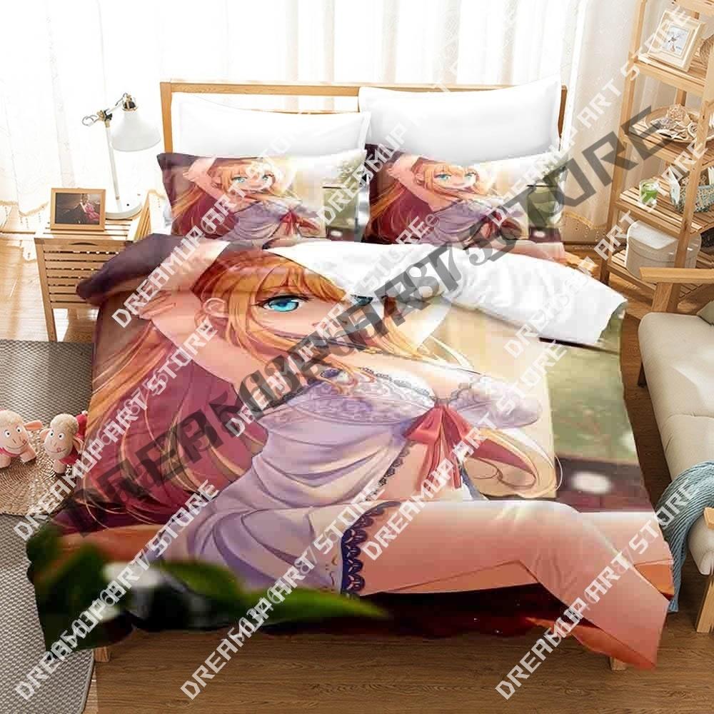 3D Print Princess Connect! ReDive Bedding Set Single Twin Full Queen King Size Bed Set Aldult Kid Bedroom Duvetcover Sets