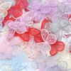 100pcs 3D Embroidery Lace Butterfly Appliques Dreamy Sewing Craft Decoration  Hair Clip Accessories