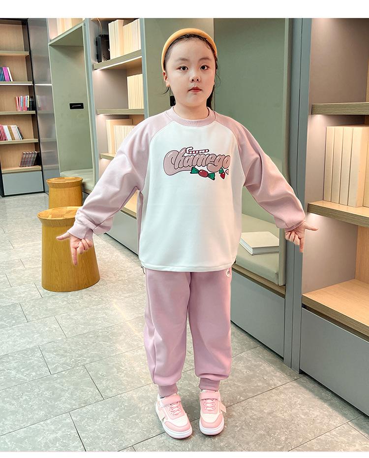 Plus Size Girls' Loose Fit Winter Sports Pants with Velvet Lining