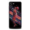 Custodia per Telefono Sportiva con Cesto da Basket Per Samsung Galaxy S25 S24 S23 FE S22 Ultra S20 S21 5G S10 Plus S10E Morbida Nera