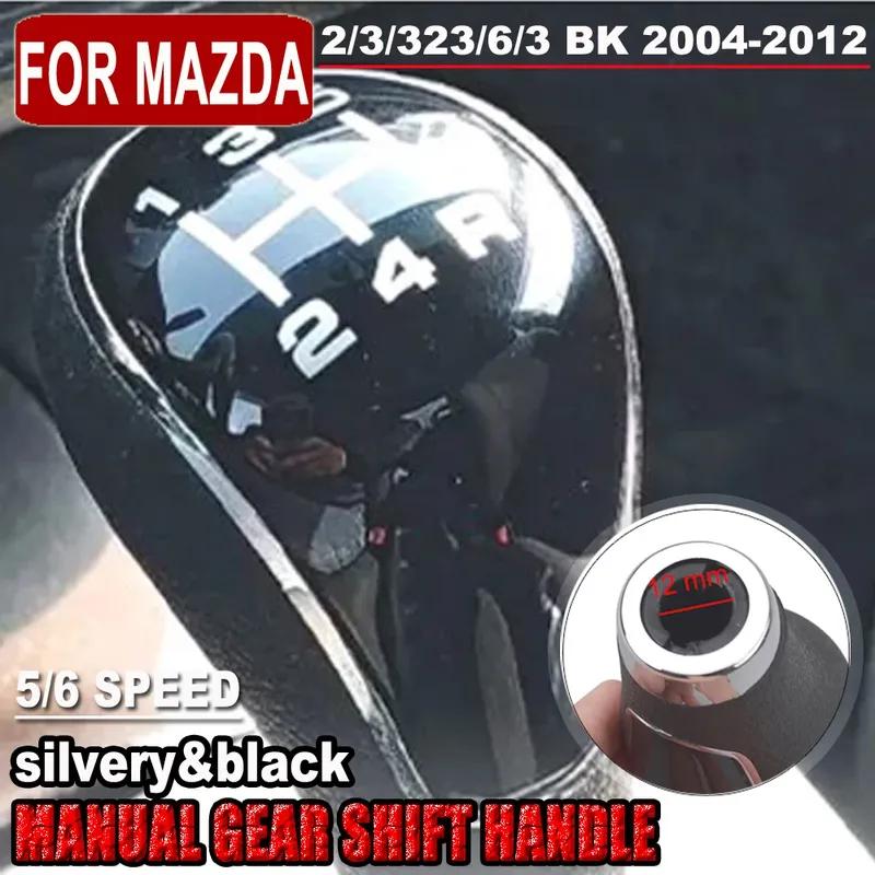 For Mazda 2/3/323/6/3 BK 2004 2005 2006 2007 2008 2009 2010 2011 2012 Gear Shift Knob Lever Shifter Head Car Styling Accessories