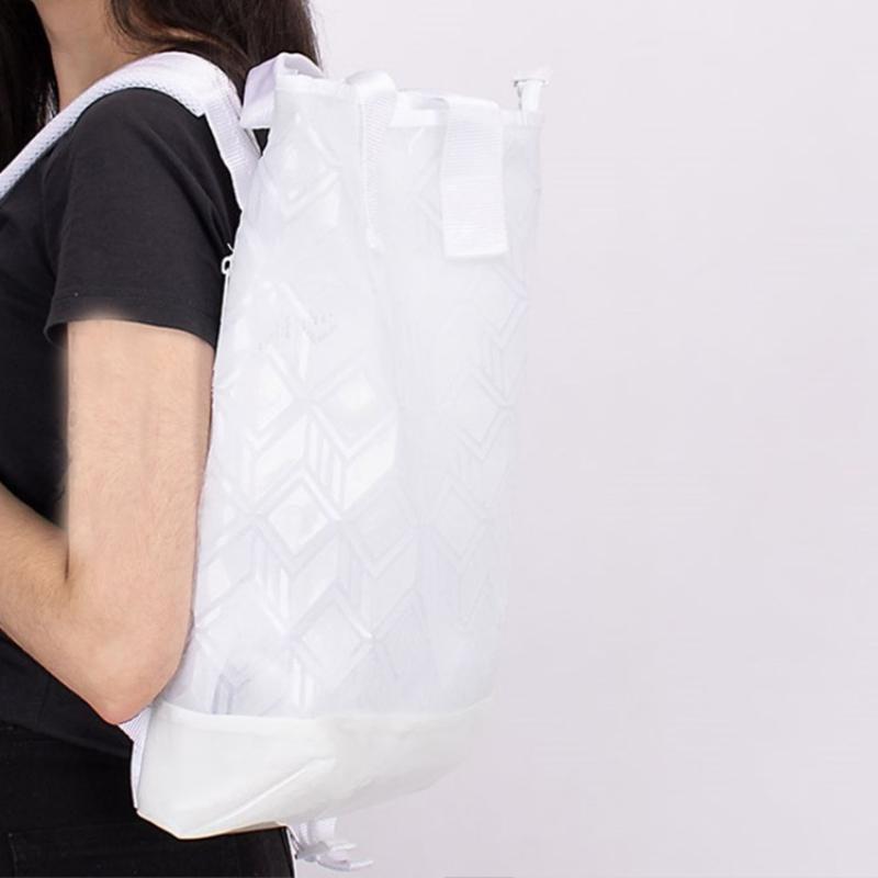 adidas 3d backpack white Weekender  Small Lightweight Everyday Bag, 19L, Off White/1, OSFA he main compartment makes dedicated space for your laptop Adidas Originals Polyurethane Handbag Backpack