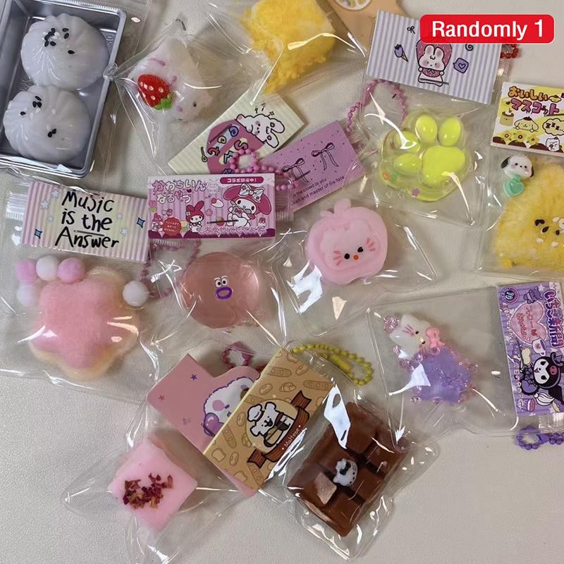 

1/2Pcs Squishy Kawaii Sanrio Cat Paw Soft Squeeze Toy For Kids Adults Gifts Slow Rebound Stress Relief Fidget Props